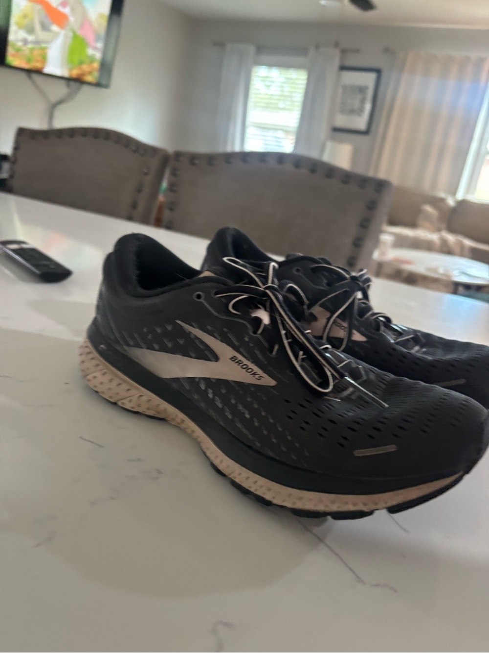 Brooks Women’s Black Running Shoes with Tan Accents